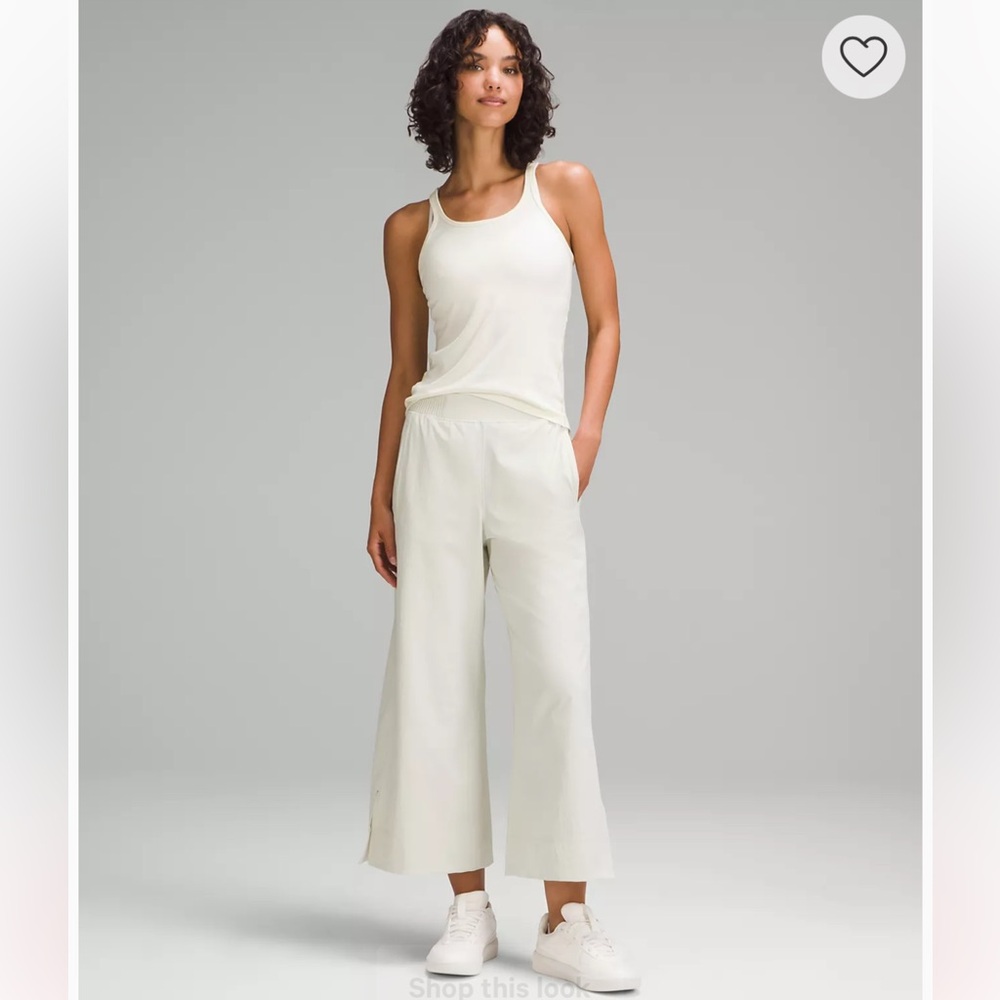 Lululemon Stretch Woven Wide-Leg High-Rise Crop Pants